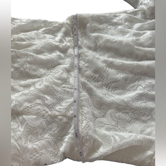 Lulus Farida White Lace Long Sleeve Maxi Dress White XXS NWT Victorian Formal - Picture 14 of 15